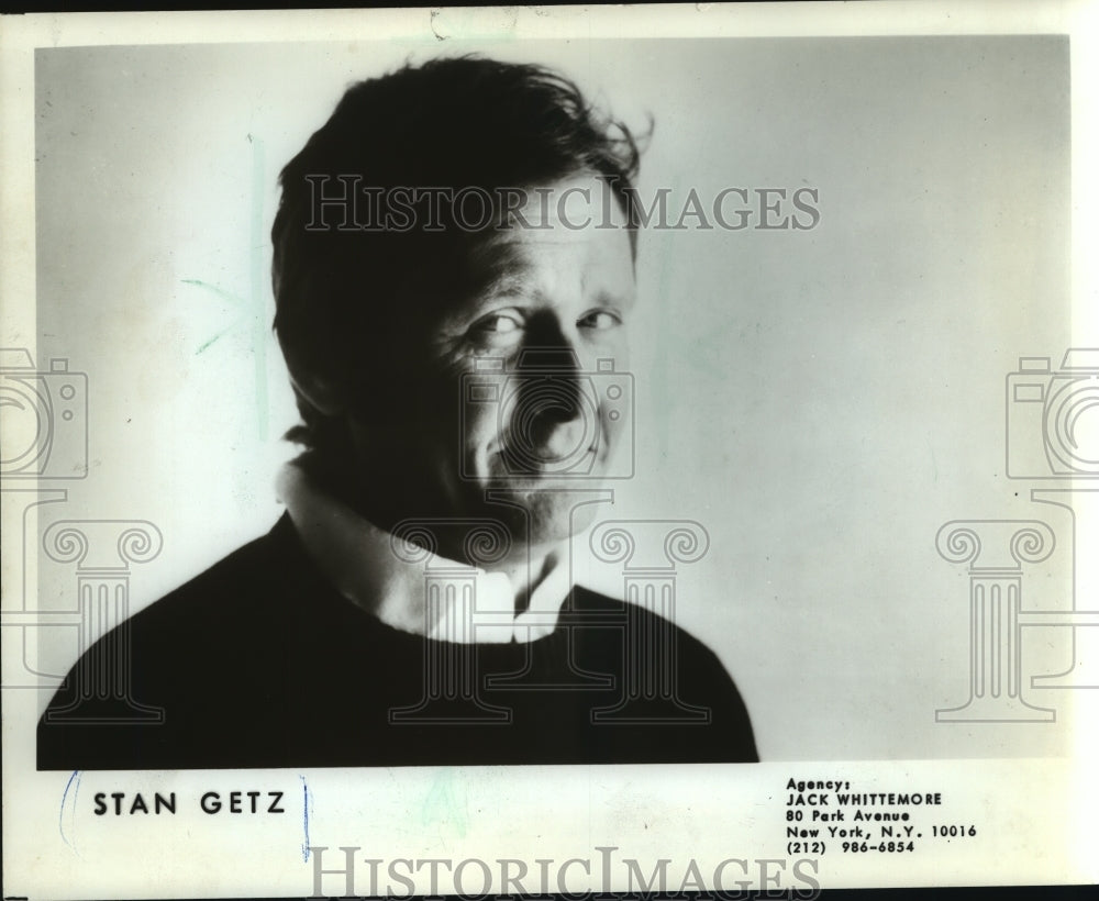 1982 Press Photo Stan Getz, saxophonist - mjp17029 - Historic Images
