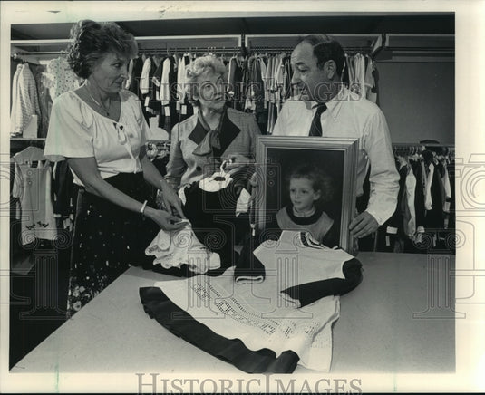 1984 Press Photo Florence Eiseman Inc. owners Laurence Eiseman and wife Judy - Historic Images