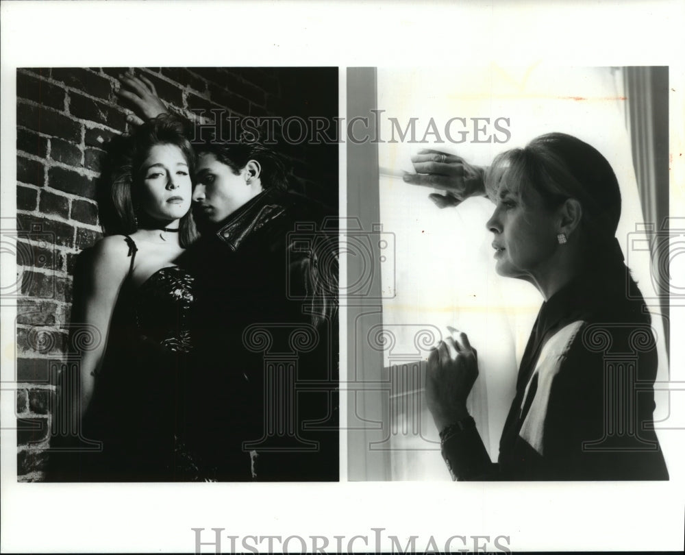 1993 Press Photo Linda Gray, and cast from &quot;This Is My Story: Why my Daughter&quot; - Historic Images