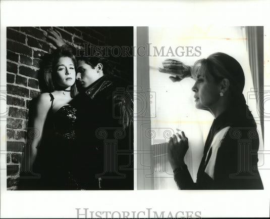 1993 Press Photo Linda Gray, and cast from "This Is My Story: Why my Daughter" - Historic Images