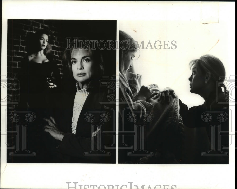 1993 Press Photo Linda Gray and cast of &#39;This is My Story: Why My Daughter&#39; - Historic Images