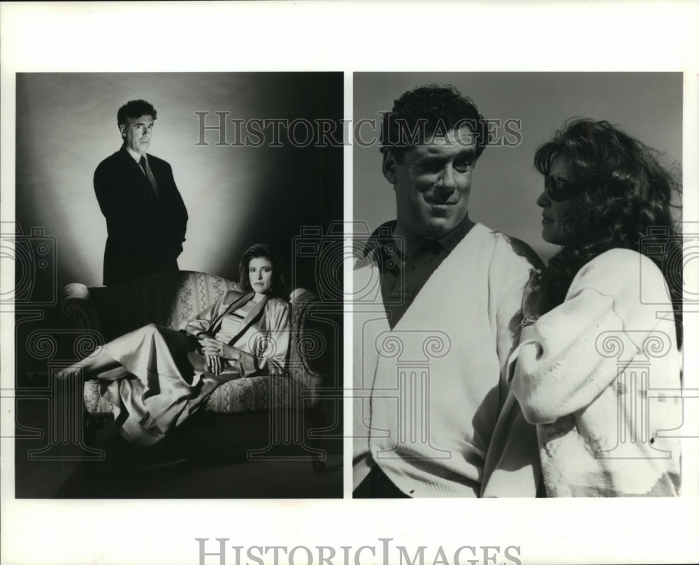 1993, Elliott Gould, Mimi Rogers in "Bloodlines: Murder in the Family - Historic Images