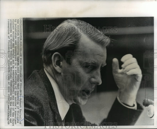 1968, BBC's Robert MacNeil, Washington DC Violence Committee meeting - Historic Images