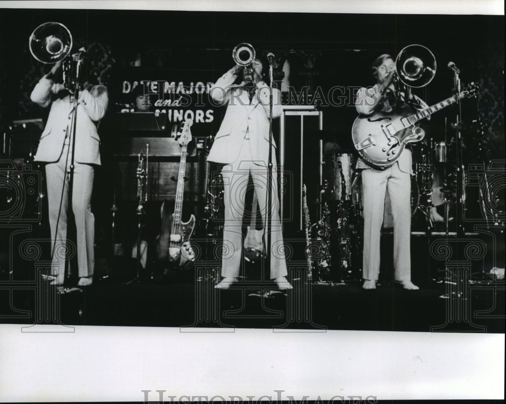 1974, Music group, Dave Majors &amp; The Minors playing on stage - Historic Images