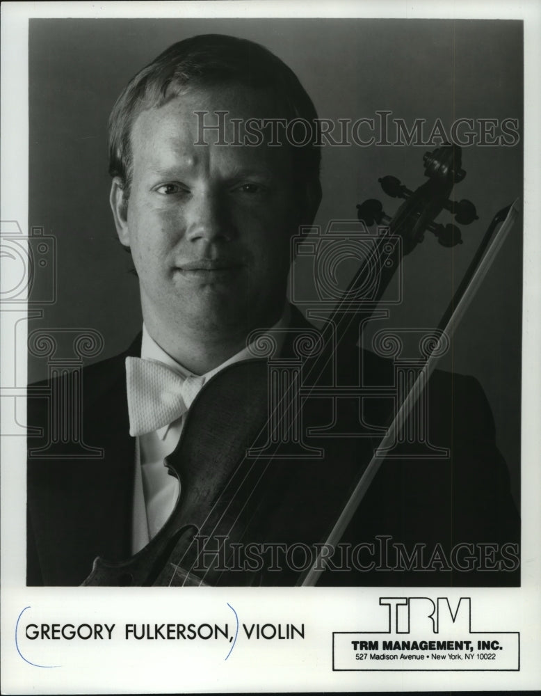 1983 Press Photo Gregory Fulkerson, Violin - mjp17805 - Historic Images
