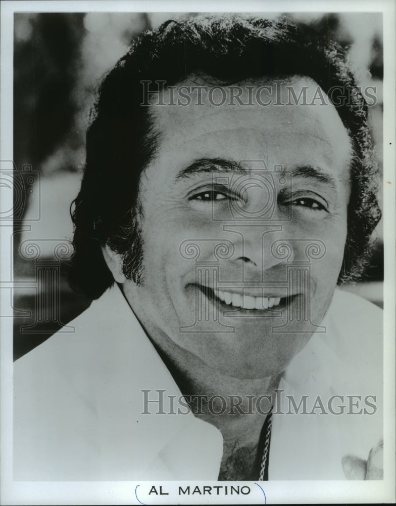 1980 Press Photo Al Martino, American Singer and Actor - mjp17826 - Historic Images
