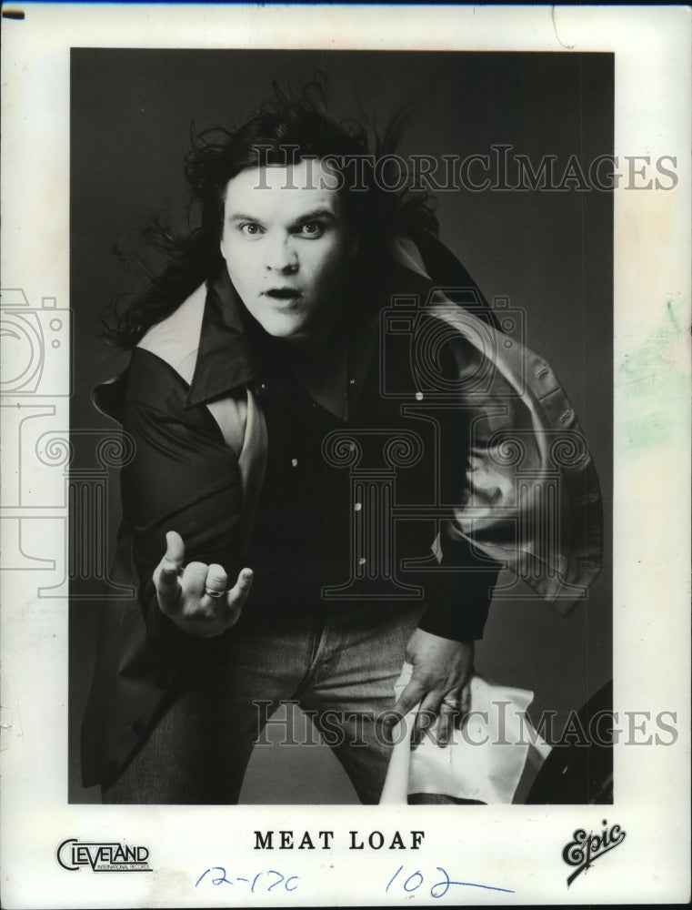 1981 Press Photo Singer Meat Loaf - mjp17901-Historic Images