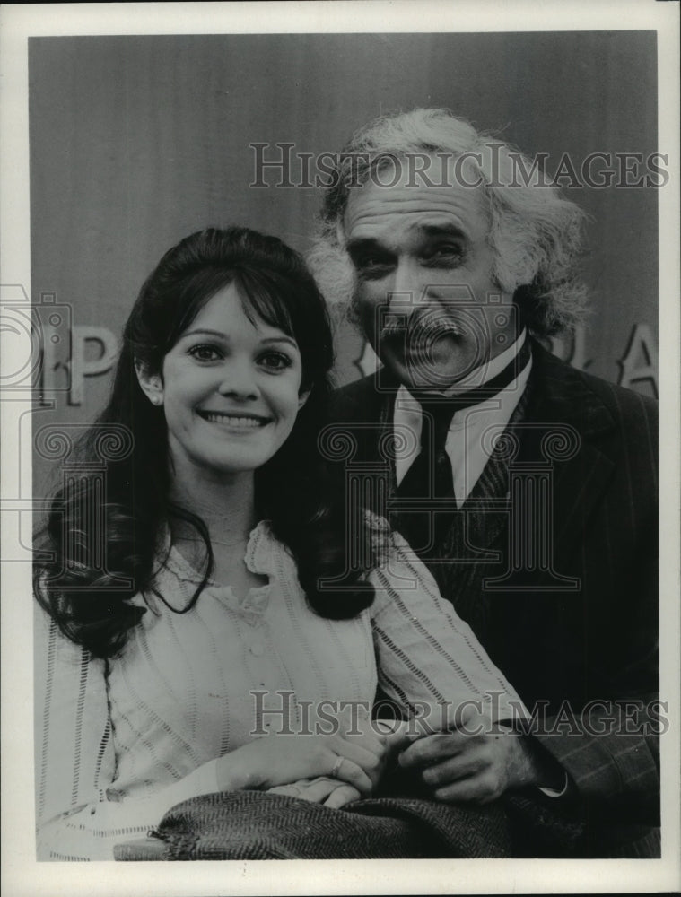 1975, Harold Gould and Julie Cobb star in "Dirty Sally" on CBS - Historic Images