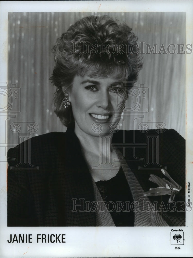 1985 Press Photo Country music star Janie Fricke on USA televsion - mjp18086-Historic Images