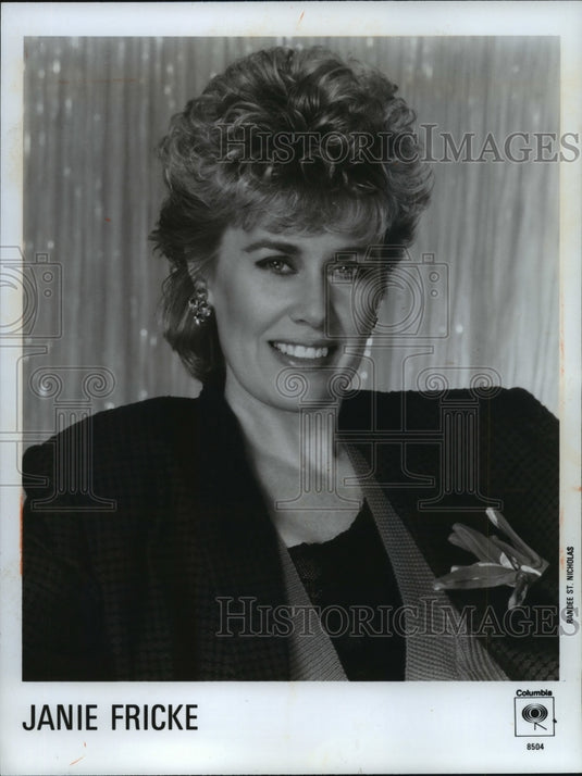 1985 Press Photo Country music star Janie Fricke on USA televsion - mjp18086-Historic Images