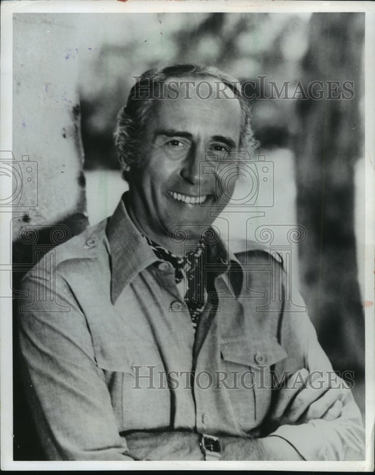 1985, Henry Mancini, performing with Milwaukee Symphony Orchestra. - Historic Images
