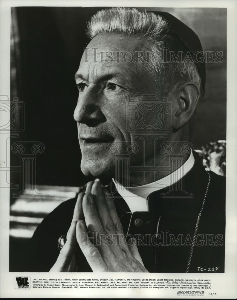 1963, Josef Meinrad stars in &quot;The Cardinal&quot; - Historic Images