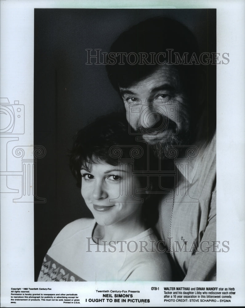 1982, Dinah Manoff And Walter Matthau In &#39;I Ought To Be In Pictures&#39; - Historic Images