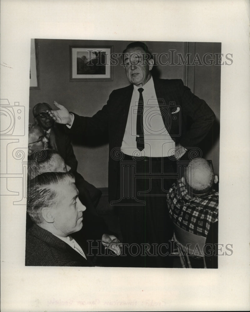 1969, Actor William Gargan in a speech class in New York City - Historic Images