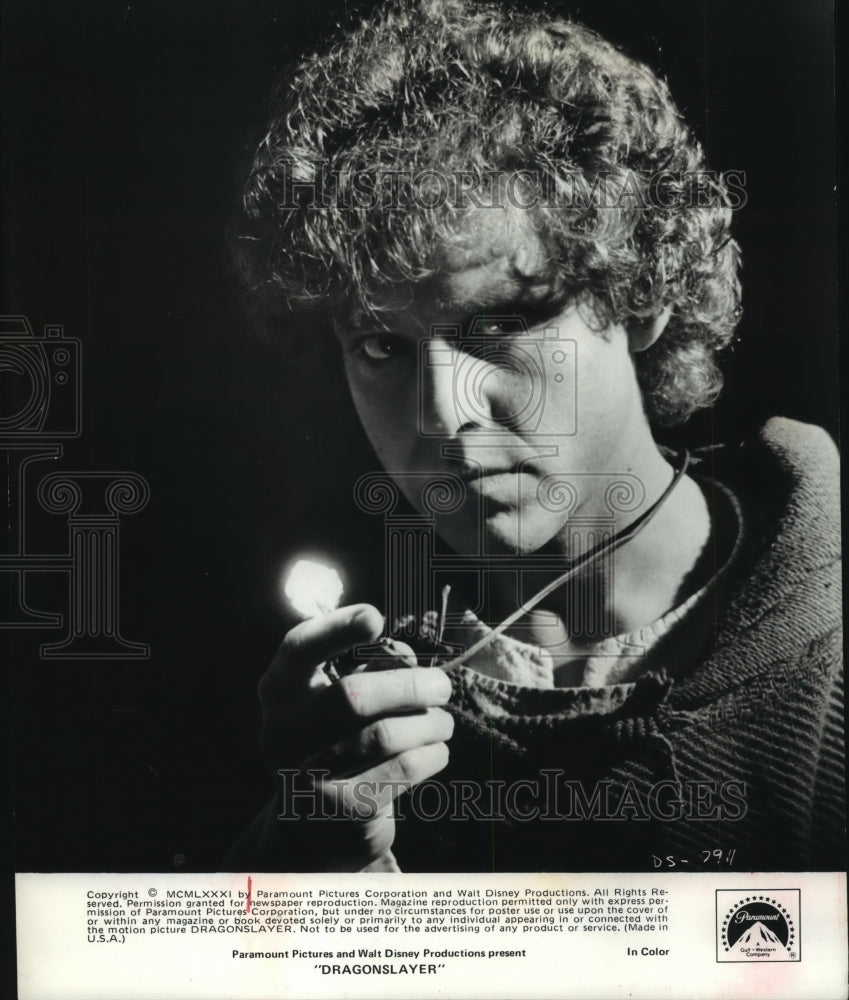 1981, Peter MacNicol stars in "Dragonslayer" Paramount Pictures - Historic Images