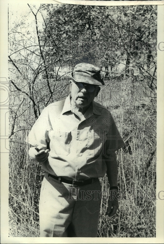 1975, Owen J. Gromme Walks Through Woods Near Briggsville Home - Historic Images