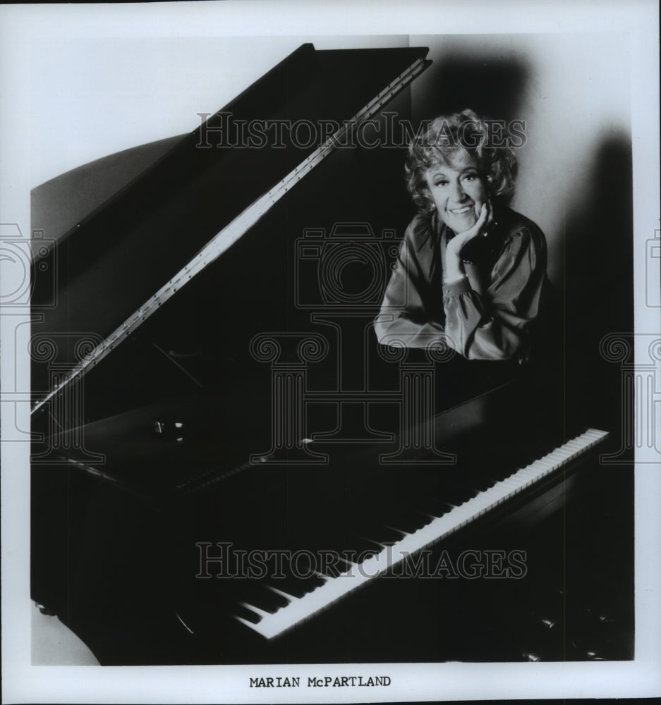 1991 Press Photo Jazz Pianist Marian McPartland - mjp18512 - Historic Images