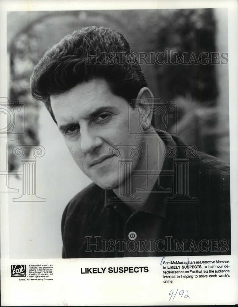 1992 Press Photo Sam McMurray in &quot;Likely Suspects&quot; - mjp18628 - Historic Images