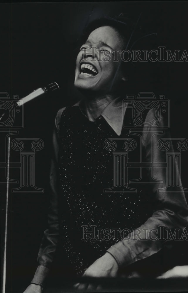 1973, Jazz singer Charlene Gibson as she performed Wednesday night. - Historic Images