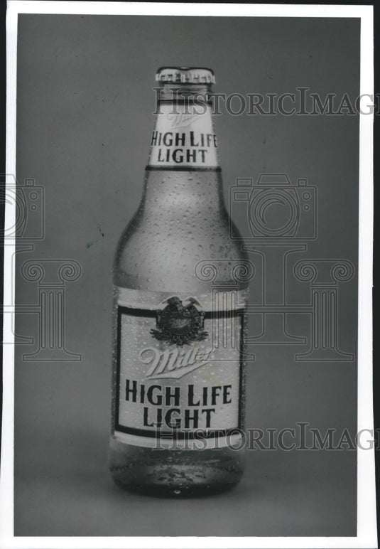 1994, Miller Brewing Company's High Life Light line, product photo - Historic Images