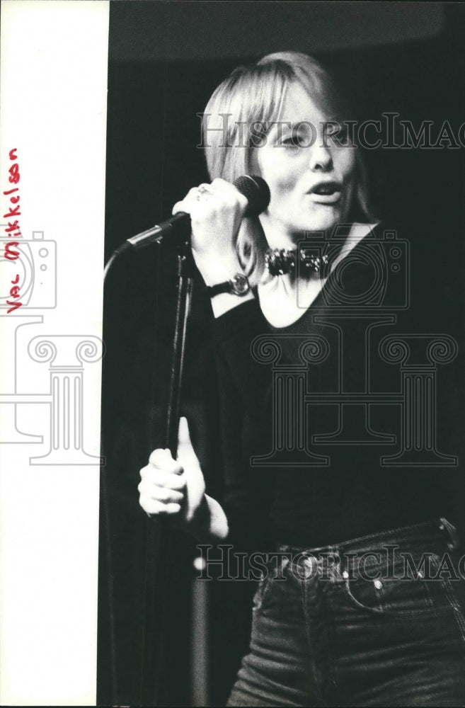 1980, Singer Val Mikkelson-&quot;New Wave is the rock of the 80&#39;s&quot; - Historic Images