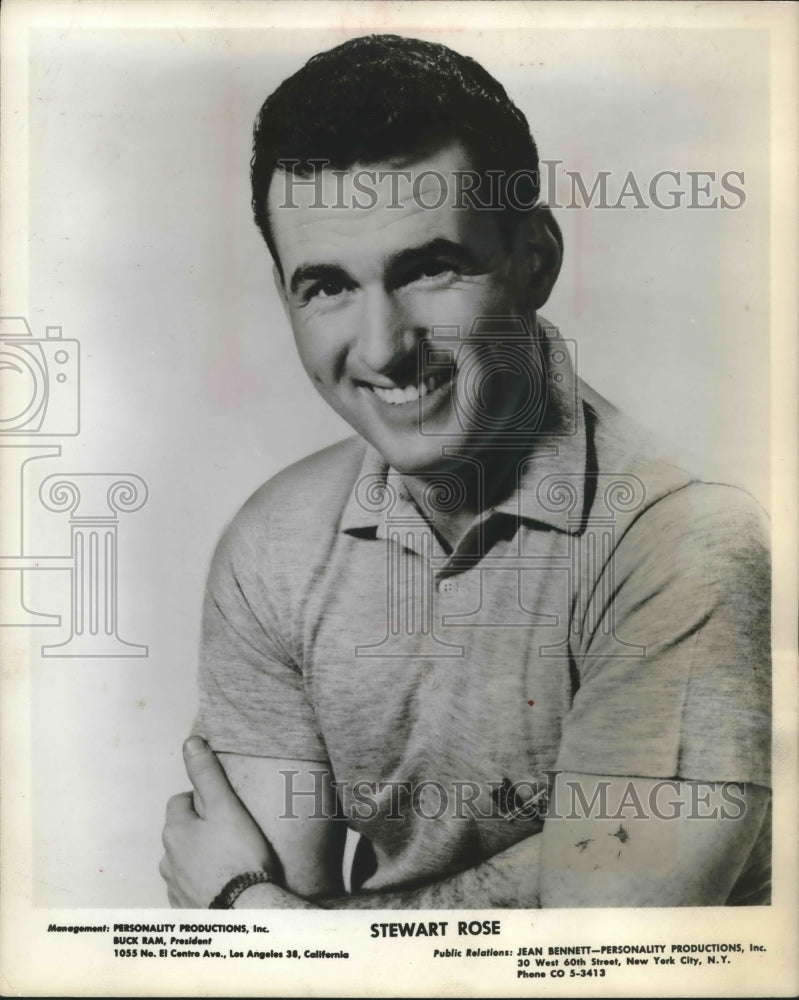 1966, Stewart Rose, actor in CAN-CAN - Historic Images