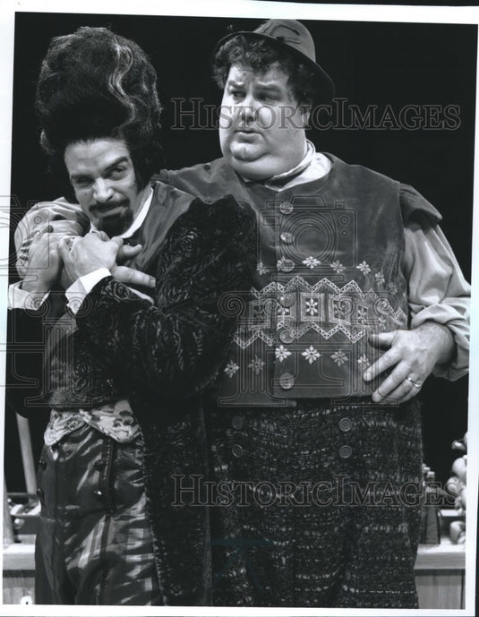 Press Photo Actors James Fitzgerald and Bradley Mott in Ms. Cinderella. - Historic Images