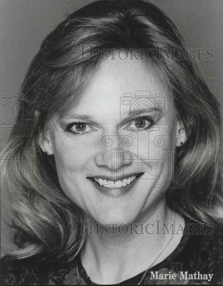 1991, Actress Marie Mathay - mjp19064 - Historic Images