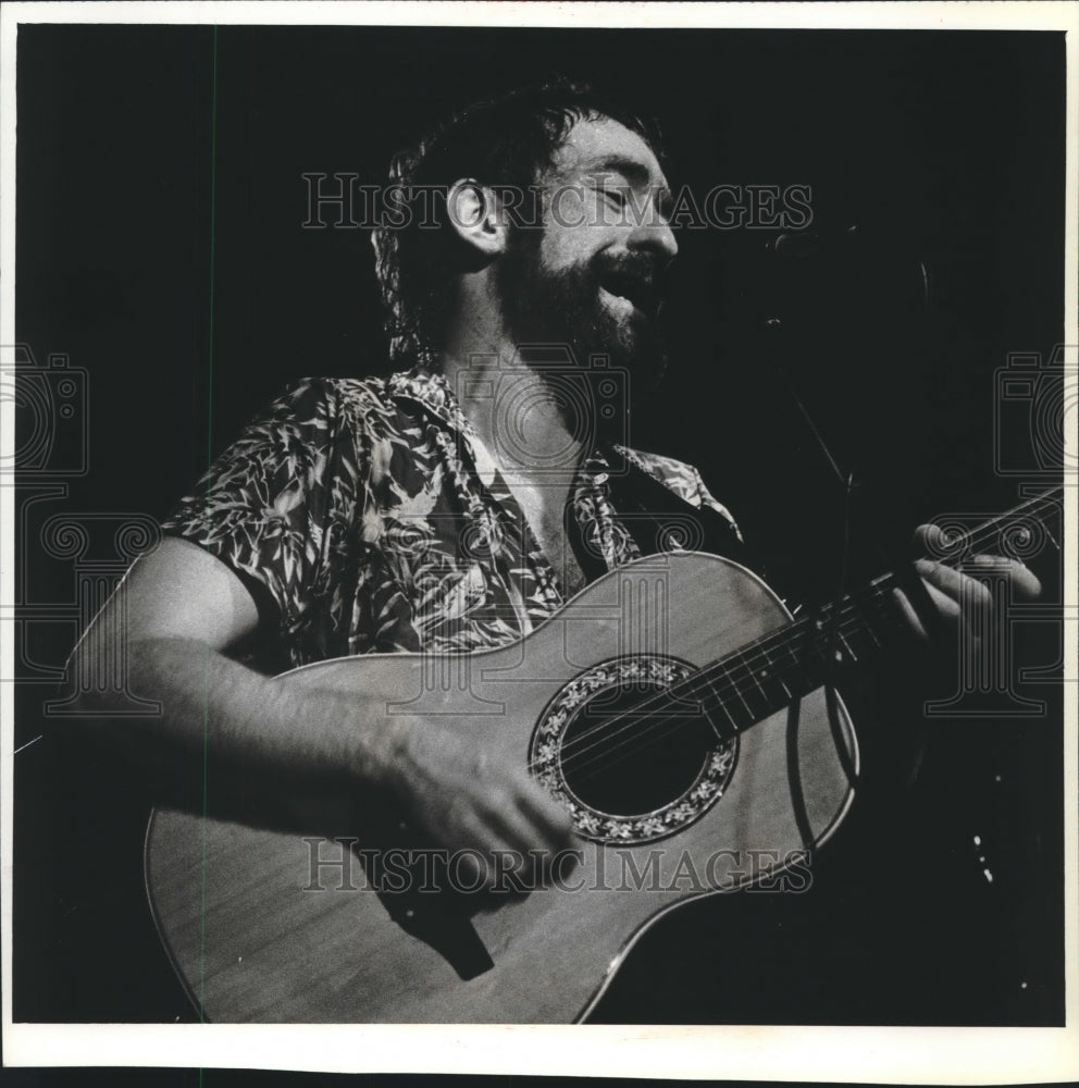 1981, Dave Mason, performing with his guitar. - mjp19071 - Historic Images