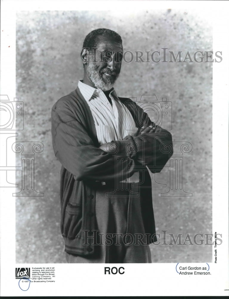 Press Photo Carl Gordon as Andrew Emerson in "ROC" - Historic Images