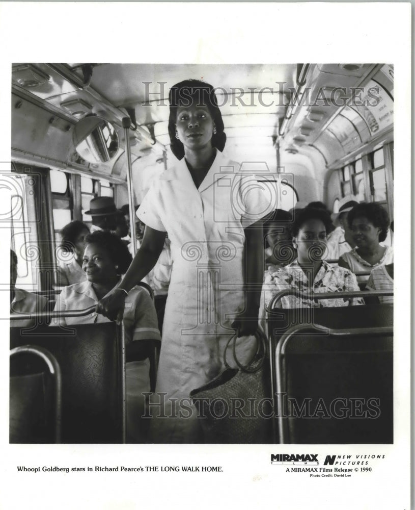 1991 Press Photo Whoopi Goldberg portrays Odessa Cotter in &quot;The Long Walk Home.&quot; - Historic Images