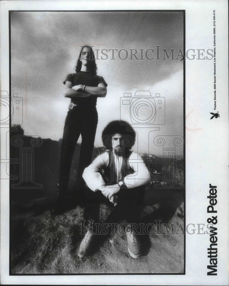 1972, Folk Rock Musicians Matthew And Peter - Historic Images