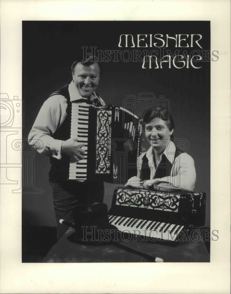 1986, Verne &amp; Steve Meisner polka band Meisner Magic, Milwaukee - Historic Images