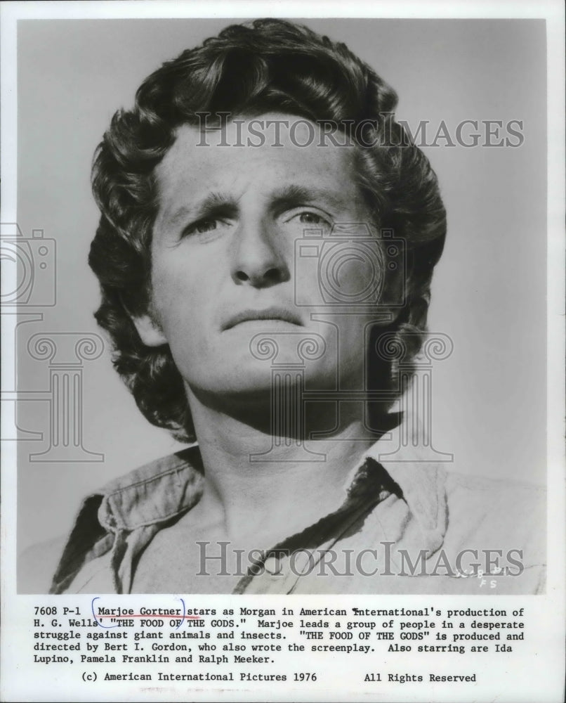 1987 Press Photo Marjoe Gortner stars as Morgan in "The Food of the Gods" - Historic Images