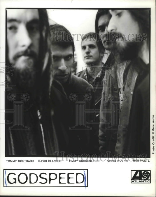 Press Photo Tommy Southard, David Blanche, Chris Kosnik & Rob Hultz of Godspeed. - Historic Images