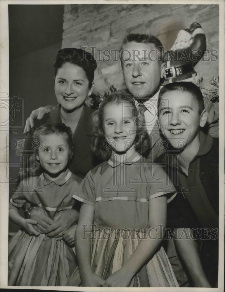 1959, George Gobel &amp; family on &quot;The George Gobel Show&quot; - Historic Images