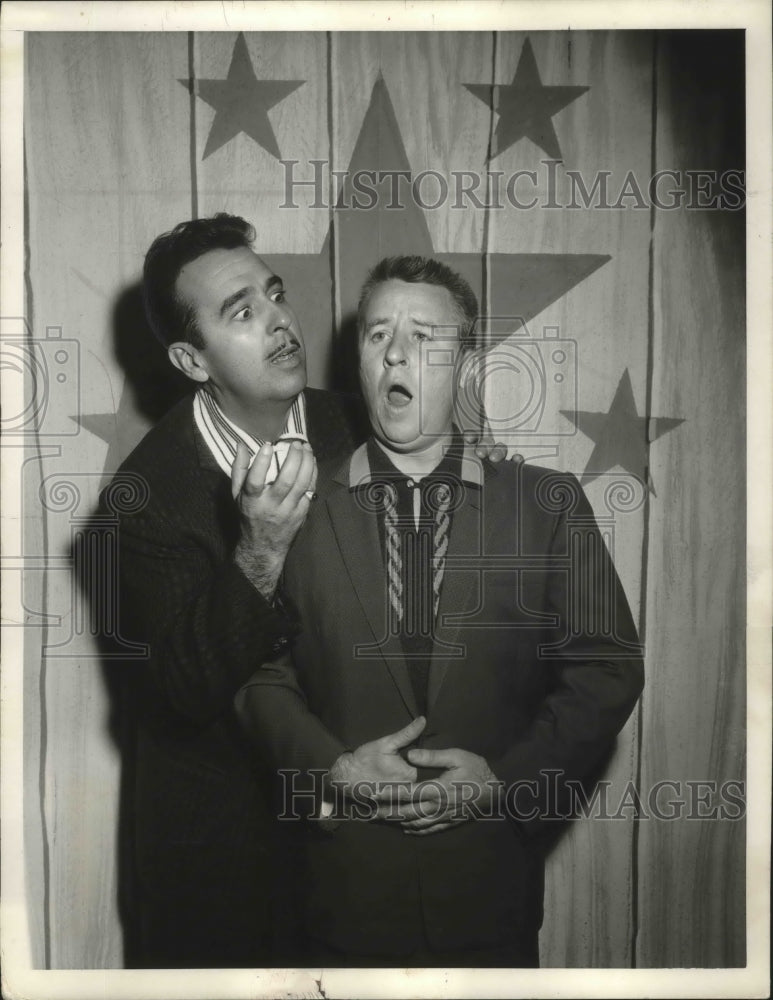1957, Tennessee Ernie Ford &amp; George Gobel on &quot;The Ford Show&quot; - Historic Images