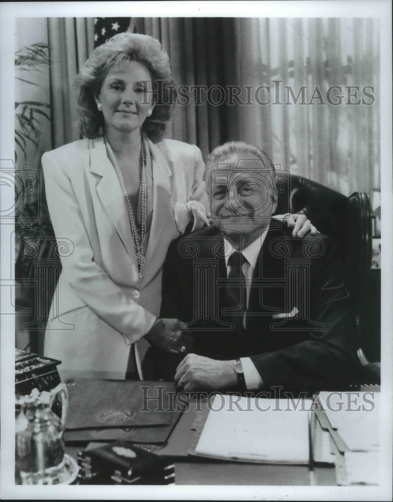 1987, Carlin Glynn & George C. Scott in "Mr. President" - mjp19648 - Historic Images