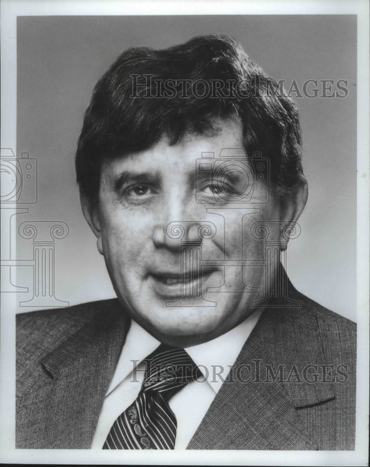 Press Photo Bernie Meltzer, WTMJ talk - Historic Images