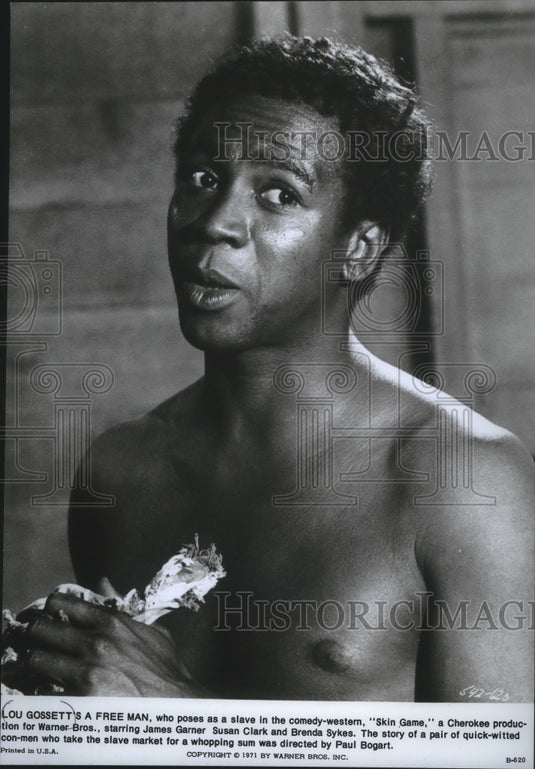 1971, Actor Lou Gossett Jr. in the Warner Bros.' "Skin Game" - Historic Images