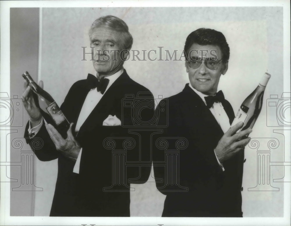 1984, Actors Harry Guardino & Mel Ferrer guest star on "Hotel" - Historic Images