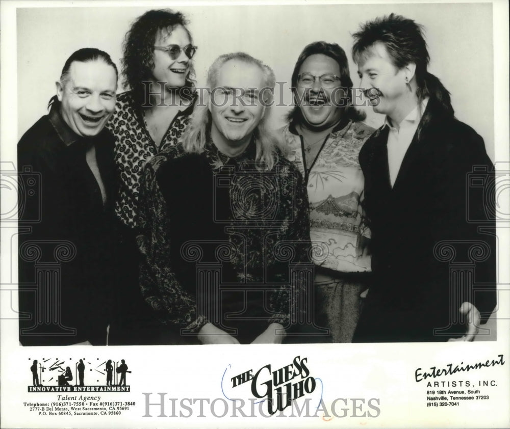 Press Photo &quot;The Guess Who&quot; Band - mjp19705 - Historic Images