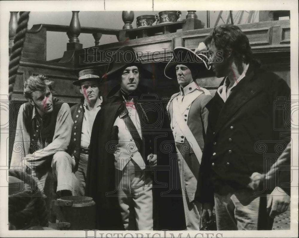 1966, Actor Alec Guinness as a ship captain - mjp19745 - Historic Images