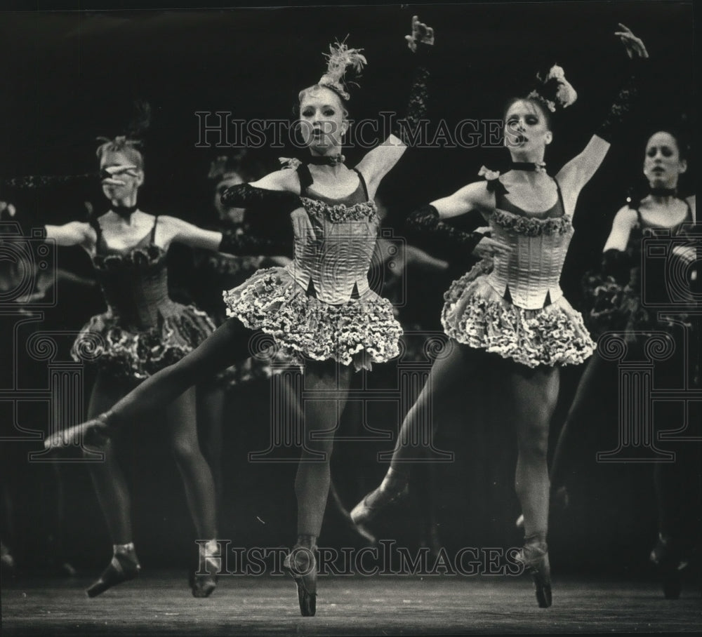 1988, Pennsylvania and Milwaukee Ballet dancers in "Western Symphony" - Historic Images