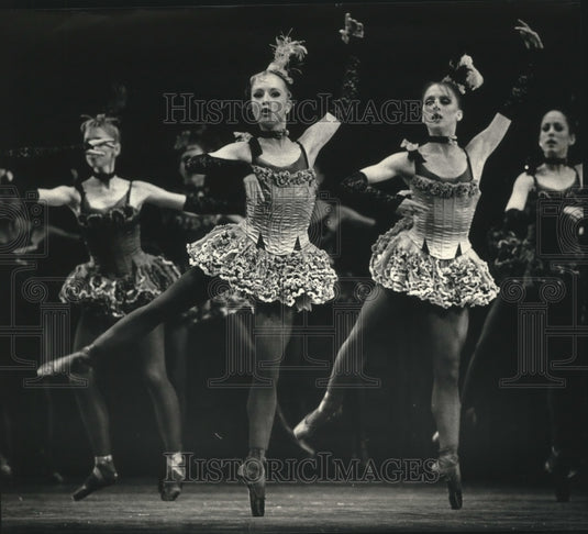 1988, Pennsylvania and Milwaukee Ballet dancers in "Western Symphony" - Historic Images
