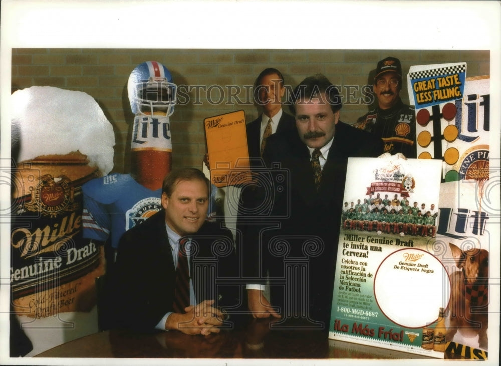 1993, Team of marketers for Miller Genuine Draft in Milwaukee - Historic Images