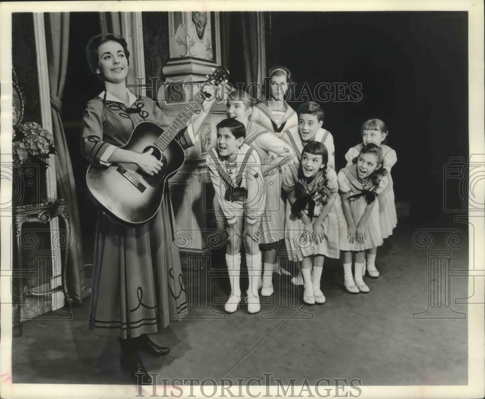 1962, Barbara Meister With Children In &#39;The Sound Of Music&#39; - Historic Images