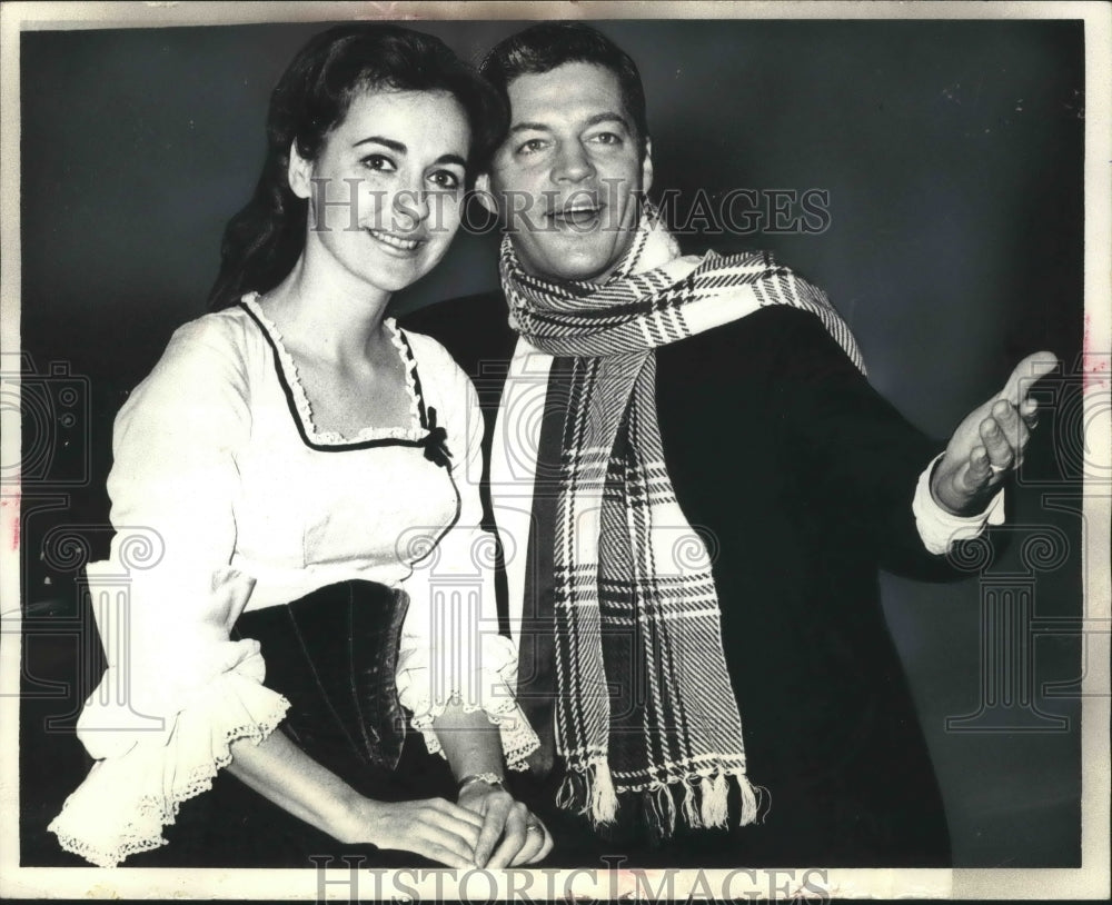 1965, Co-stars Barbara Meister And Bill Hayes Rehearse In &#39;Brigadoon&#39; - Historic Images