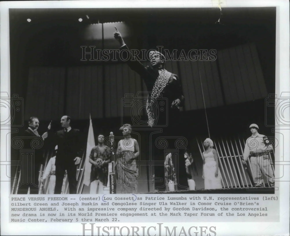 1971, Actor Lou Gossett With Others In O&#39;Brien&#39;s &#39;Murderous Angels&#39; - Historic Images