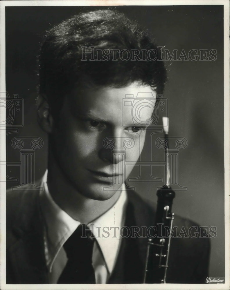 Press Photo Milwaukee Symphony Orchestra English Hornist Stephen Goble - Historic Images